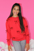 Bow Applique Sweatshirt