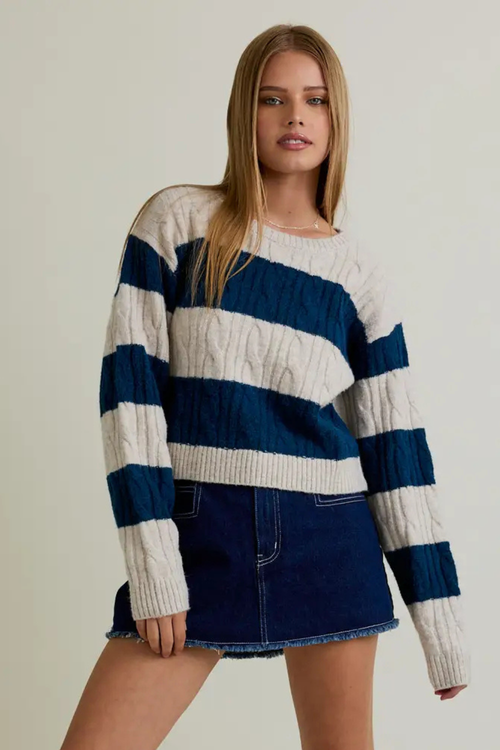 Allie Cable Knit Sweater
