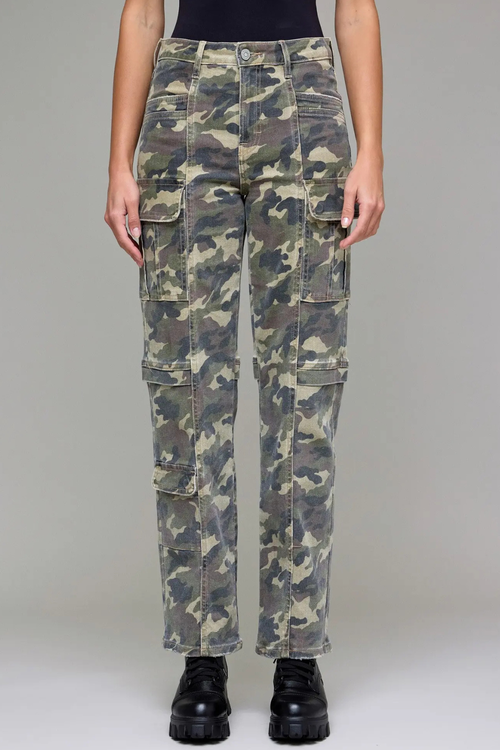 Camo Stretch Cargo Pants by Hidden