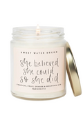 She Believed She Could 9oz Soy Candle