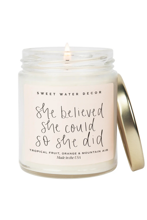 She Believed She Could 9oz Soy Candle
