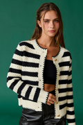 Mia Striped Cardigan