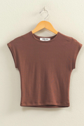 Luna Fitted Cropped Cap Sleeve Top