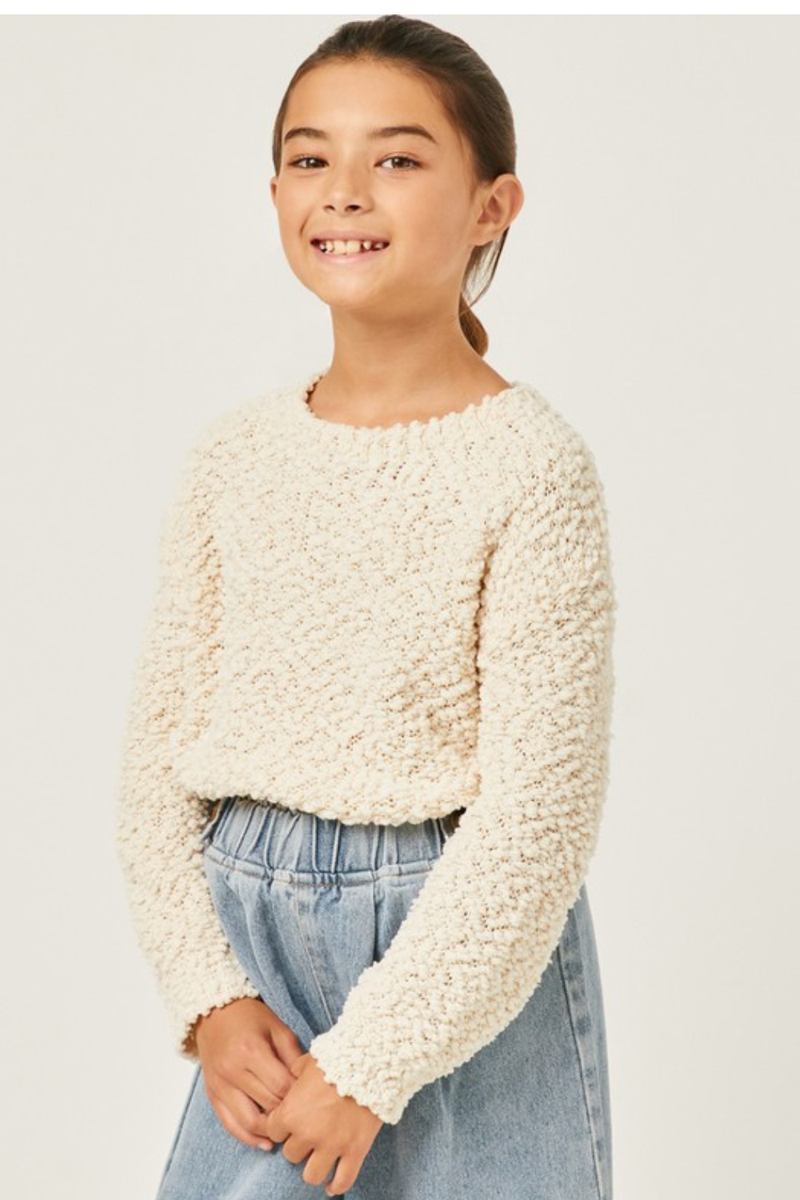 Girls Popcorn Sweater