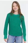 Thermal Long Sleeve Crewneck Top by Vintage Havana