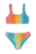 Fay Crinkle Two Piece Swimsuit in Multicolor By Limeapple