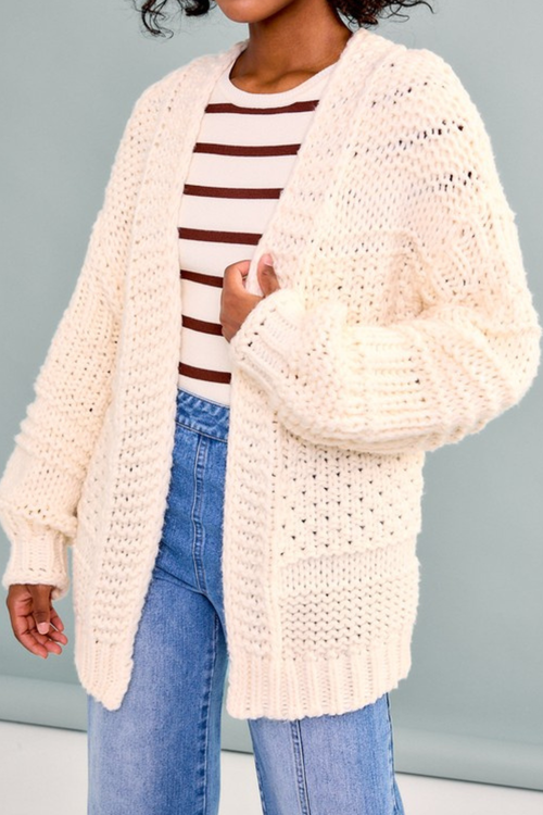 Luna Open Front Chunky Cardigan