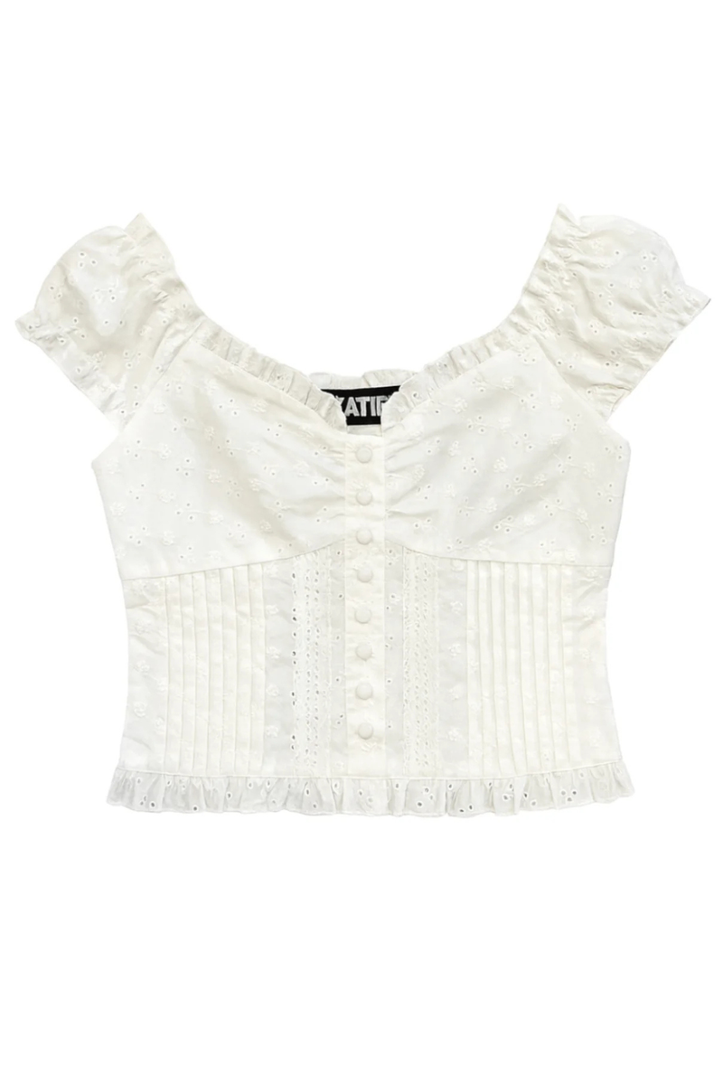 Junior Daphne Sweetheart Boho Top by Katie J