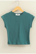 Luna Fitted Cropped Cap Sleeve Top