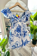 Sapphire Garden Dolly Dress By Meet Me in Santorini