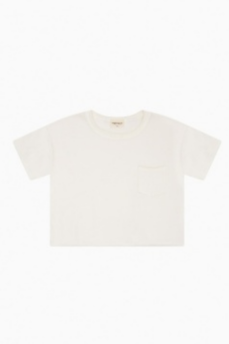 Cotton Jersey Raw Edge Pocket Tee By TENLY
