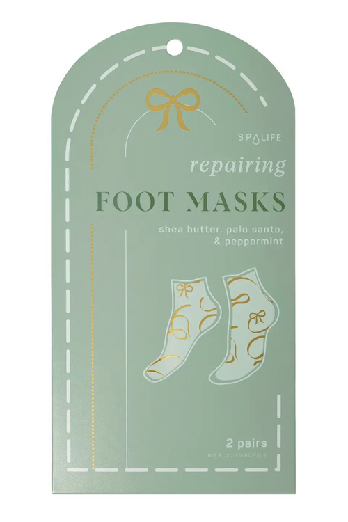 Christmas Holiday Foot Mask with Palo Santo & Peppermint 2ct