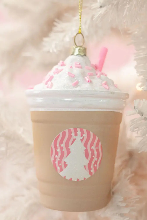 Coffee Drink Christmas Ornament - Frappe All the We Way