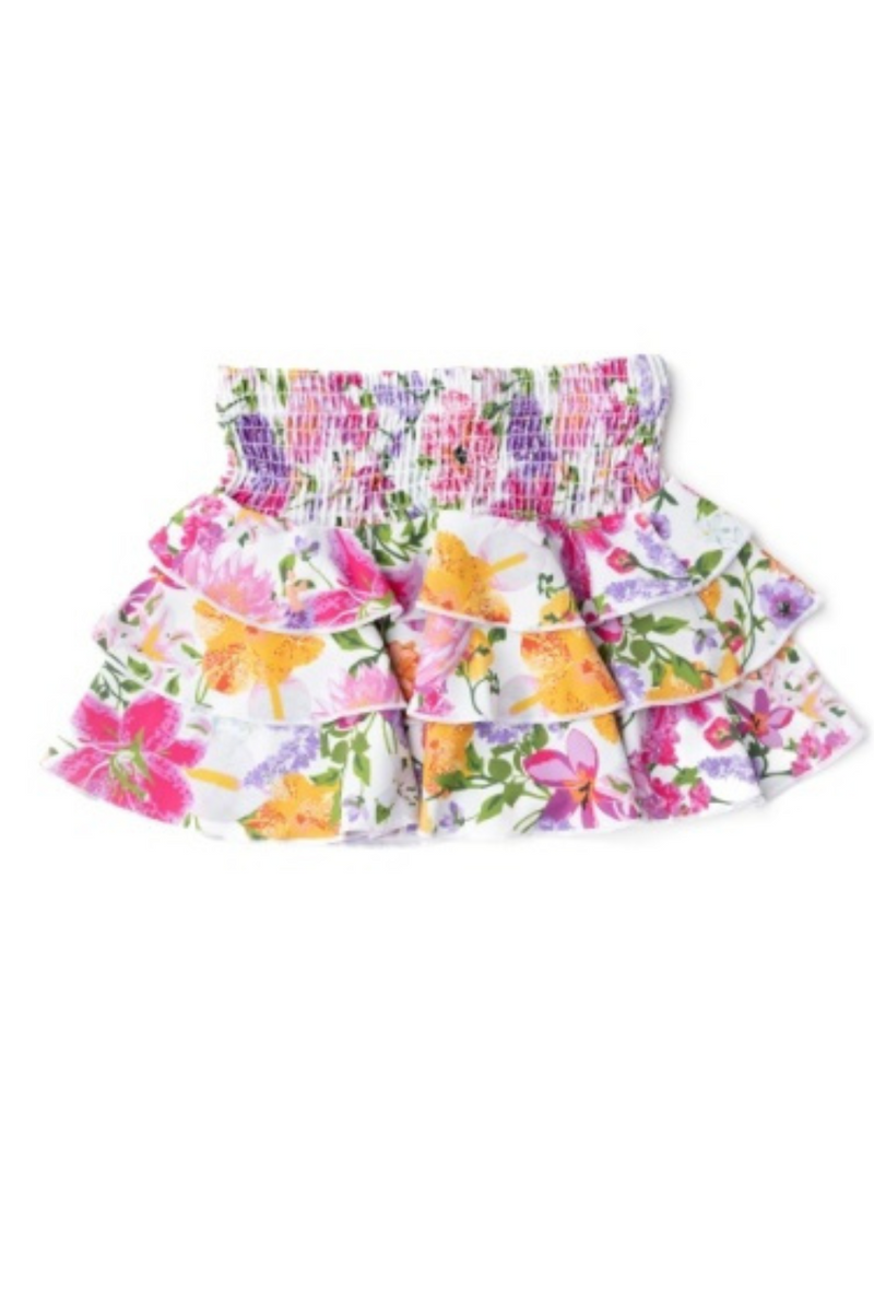 Summer Gardens Smocked Cover Up Skirt