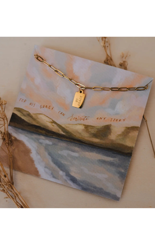 By Grace Mini Tag Necklace