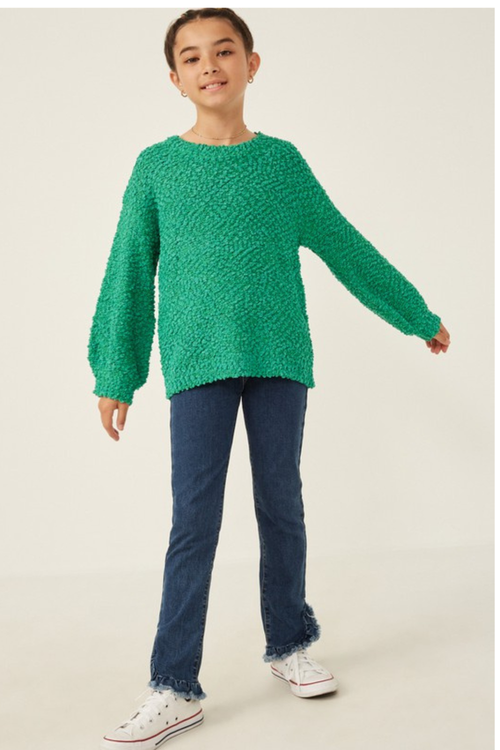 Girls Popcorn Sweater