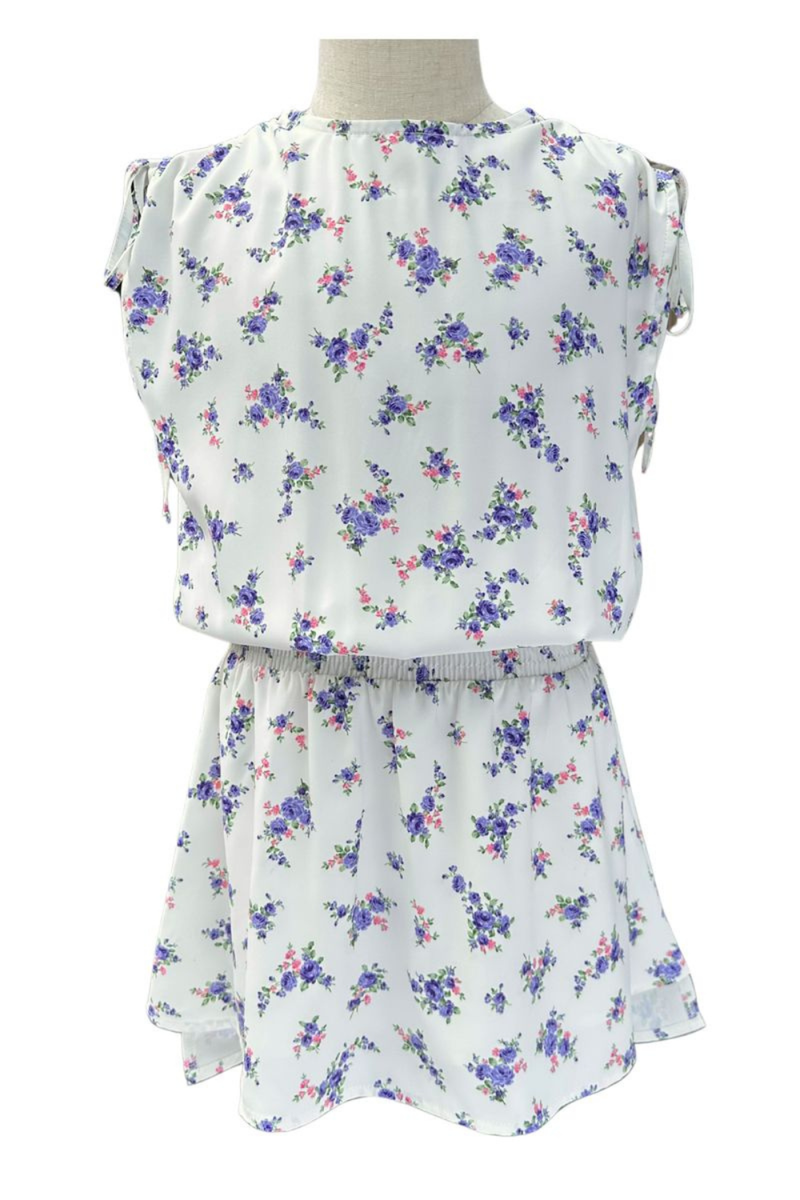 Helen Dress in Violet Roses by PLEAT