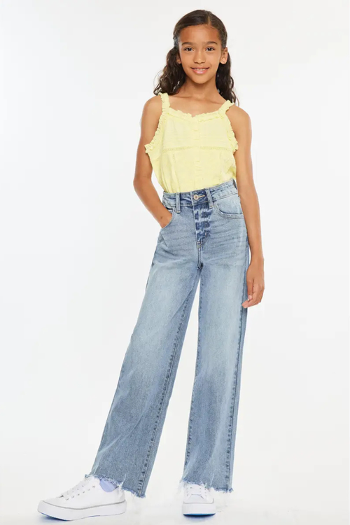 Youth High Rise Wide Leg Jean By Kan Can