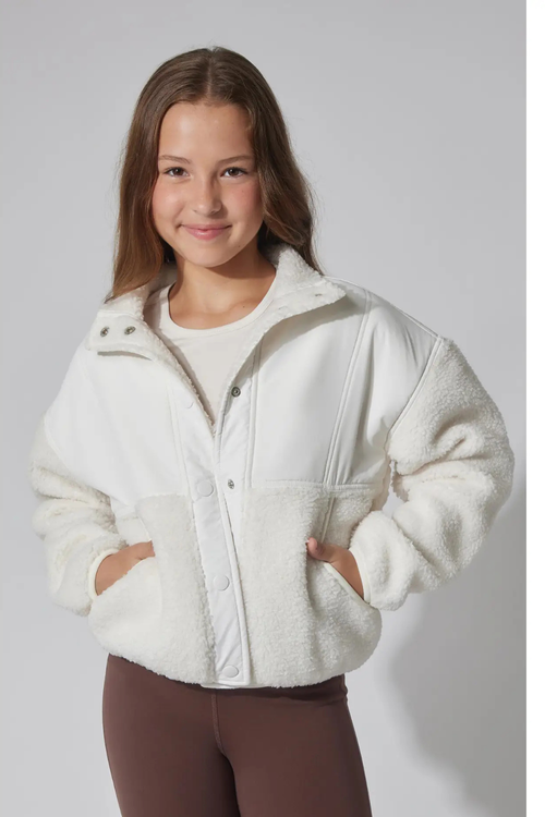 Girls Cozy Sherpa Jacket