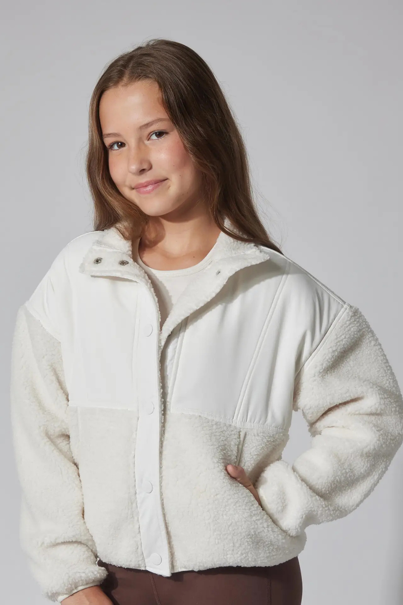 Girls Cozy Sherpa Jacket