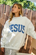 JESUS/GOD IS GOOD Reversible Mockneck Sweatshirt