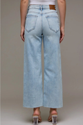 Light Wash Clean Stretch Wideleg Jean by HIDDEN