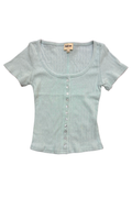 Scallop Scoop Neck Baby Tee
