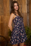 Floral Sleeveless Tiered Mini Dress
