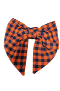 Game Day Checkered Hair Bow