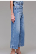 Nori Stretch Clean Crop Wide Leg Jean by HIDDEN