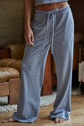 Stripe Flare Cotton Lounge Pant