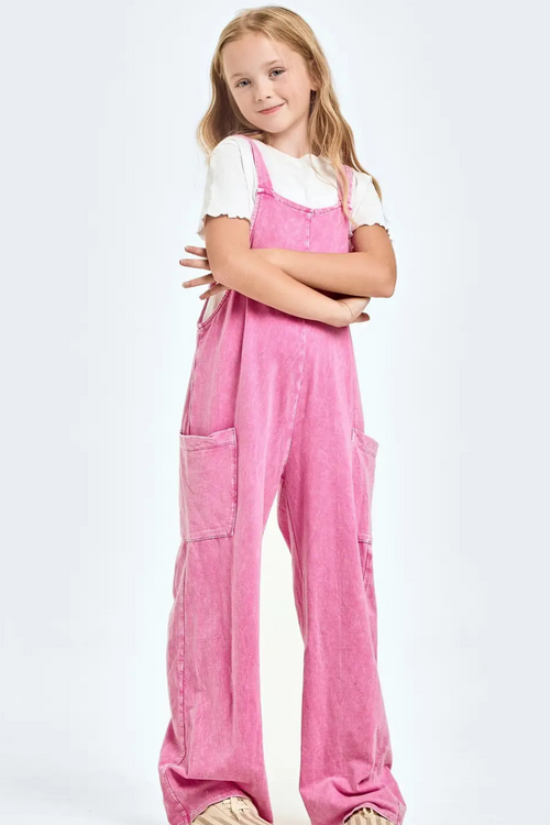 Laid Back Mineral Wash Overalls