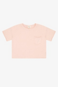 Cotton Jersey Raw Edge Pocket Tee By TENLY