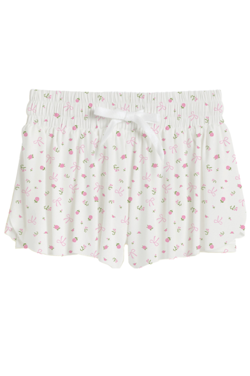 Pink Bow Butterfly Shorts by Suzette