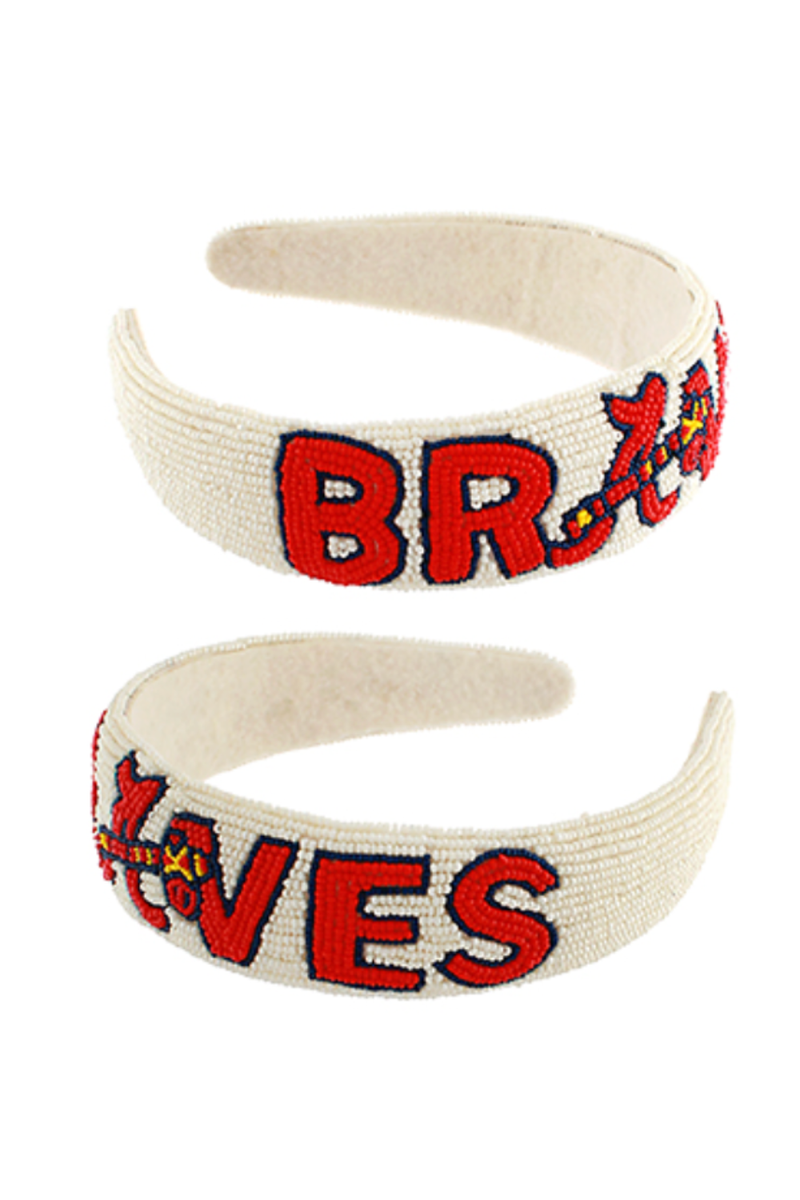 Braves Beaded Headband