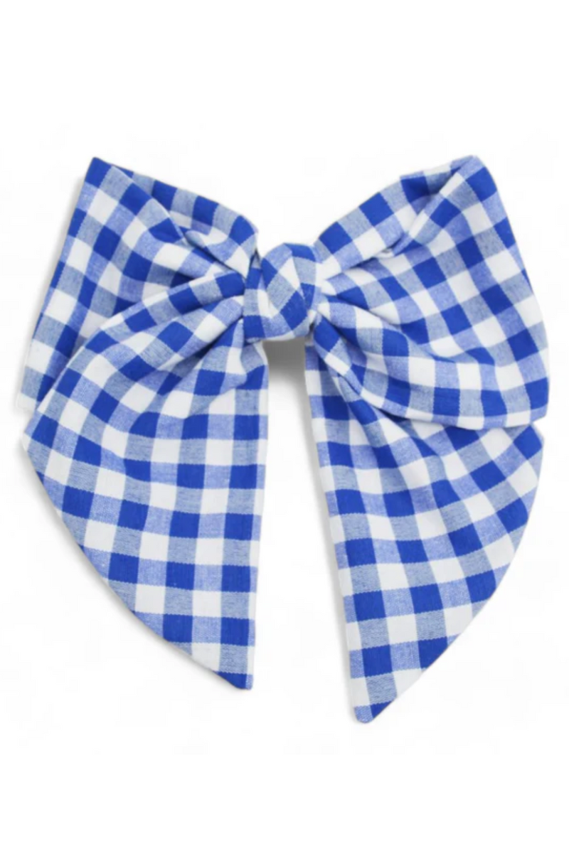 Game Day Checkered Hair Bow