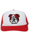 Rhinestone  Bulldog Youth Trucker Hat
