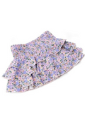 Blue Blossoms Smocked Cover Up Skirt