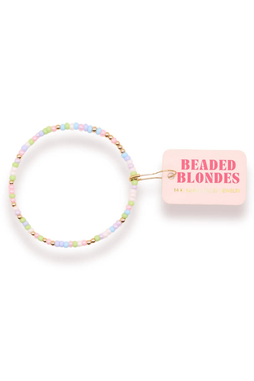 Pastel Spring Sprinkle Bracelet By Beaded Blondes