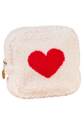 Red Heart Square Pouch
