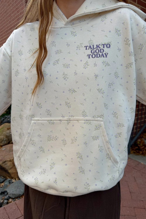 Talk To God Wildflower Unisex Hoodie by Elevated Faith