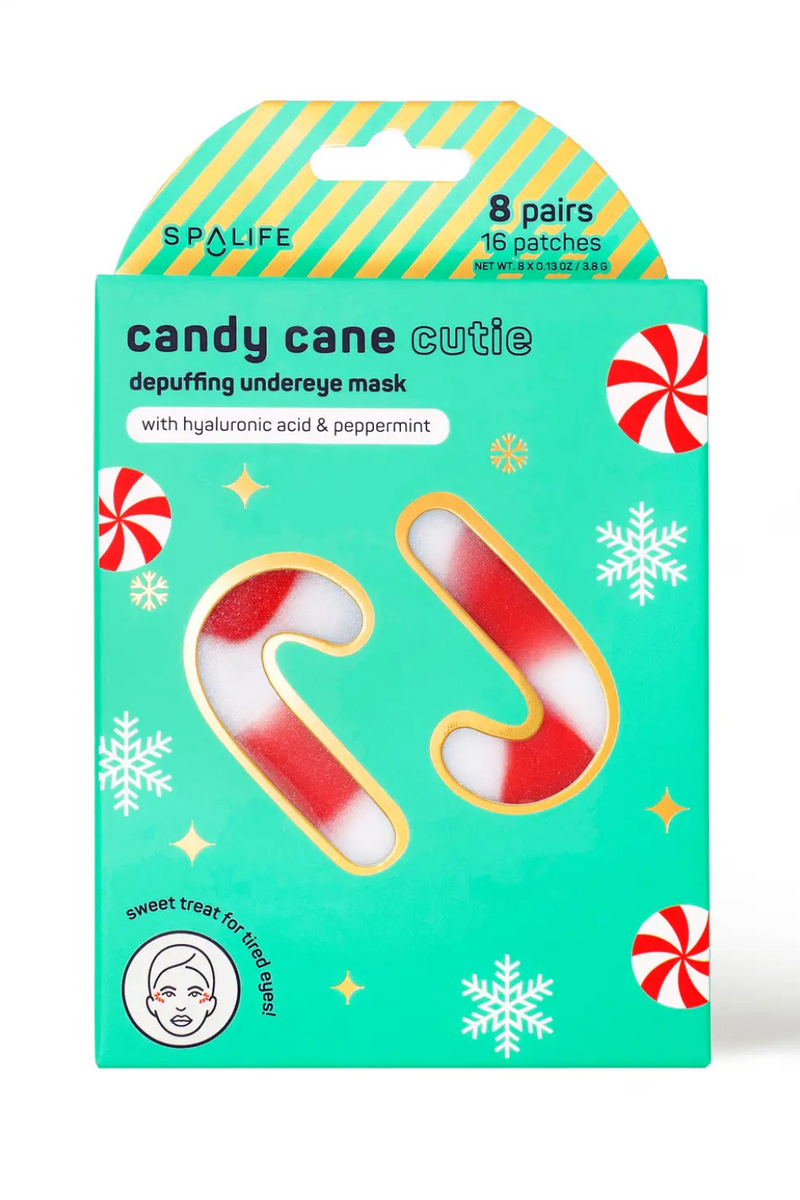 Christmas Holiday Candy Cane Cutie Depuffing Undereye Masks