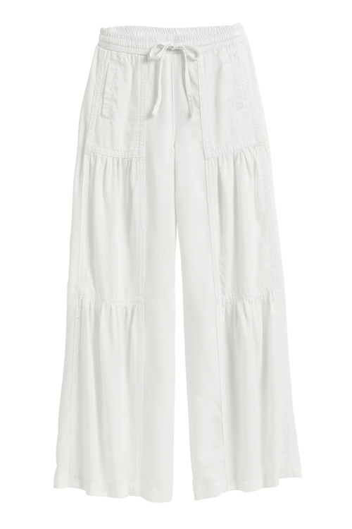 Drawstring Tiered Pull On Pant By Tractr