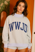 WWJD/AMEN Reversible Mockneck Sweatshirt