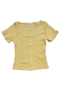 Scallop Scoop Neck Baby Tee