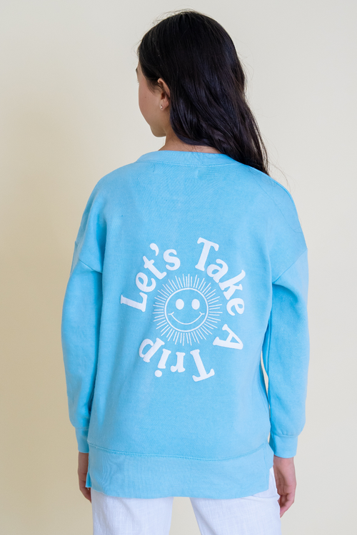 Let's Take A Trip Oversized Sweatshirt