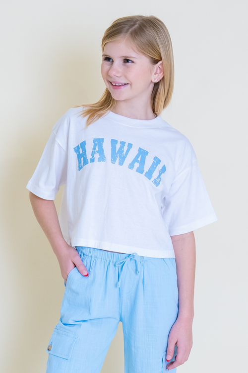 Hawaii Semi-Cropped Tee by Vintage Havana