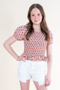 The Cora Top in Poppy by PLEAT