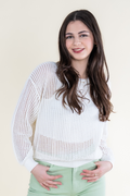 Juniors Finley Sweater Top by Kaite J NYC