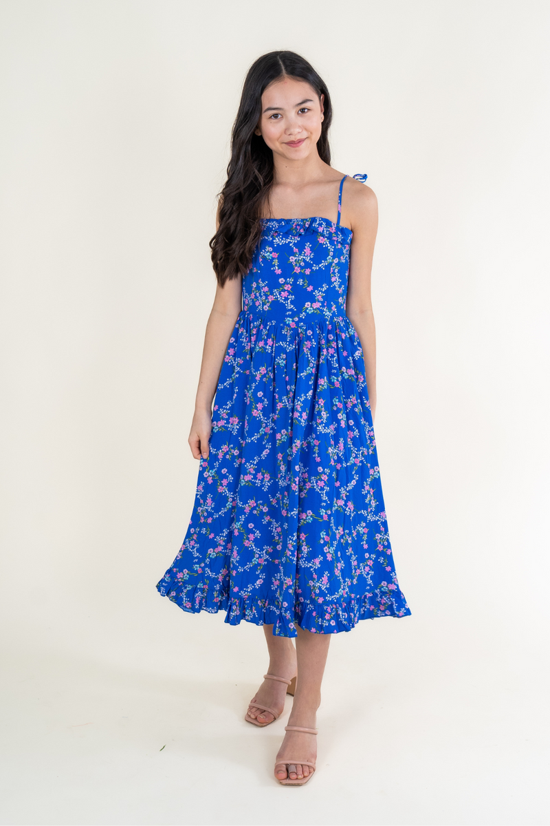 Tween Ivy Dress in Floral Cascade by Katie J